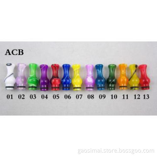 Newest colorful celluloid acrylic drip tips with low price